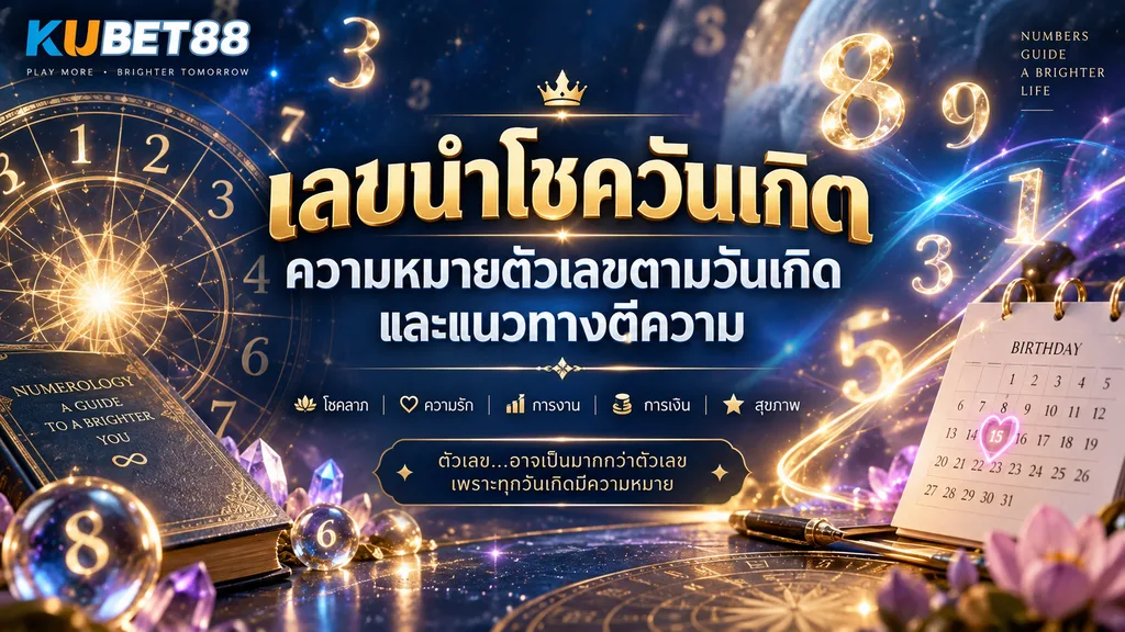 เลขนำโชควันเกิด ความหมายตัวเลขตามวันเกิดและแนวทางตีความ