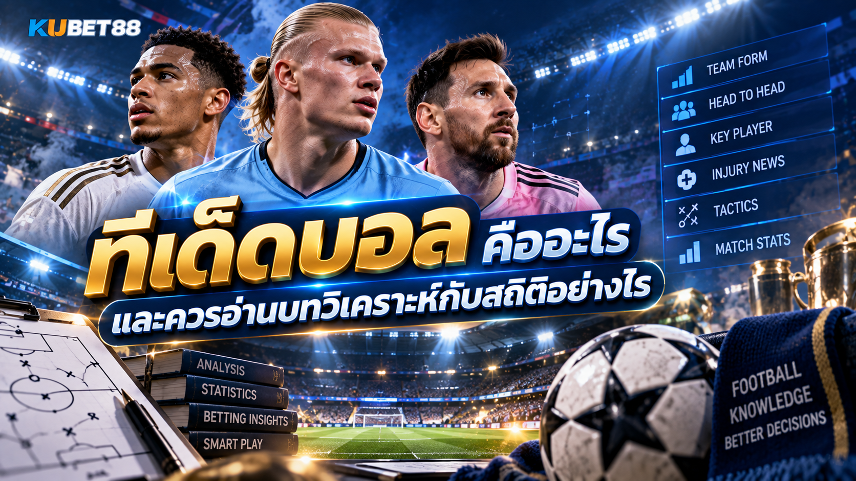 ทีเด็ดบอล คืออะไร และควรอ่านบทวิเคราะห์กับสถิติอย่างไร