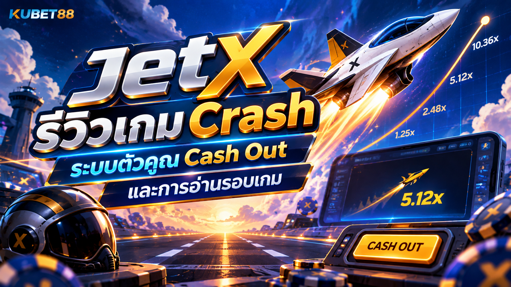 JetX รีวิวเกม Crash ระบบตัวคูณ Cash Out และการอ่านรอบเกม