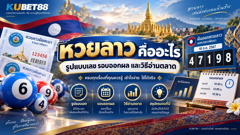 หวยลาว คืออะไร รูปแบบเลข รอบออกผล และวิธีอ่านตลาด