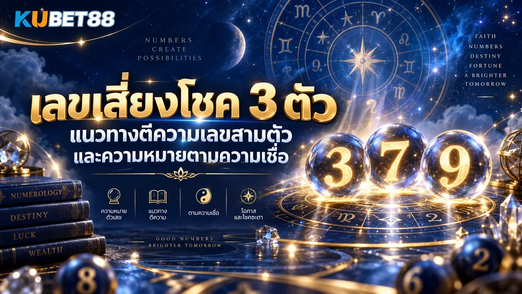 เลขเสี่ยงโชค 3 ตัว แนวทางตีความเลขสามตัวและความหมายตามความเชื่อ