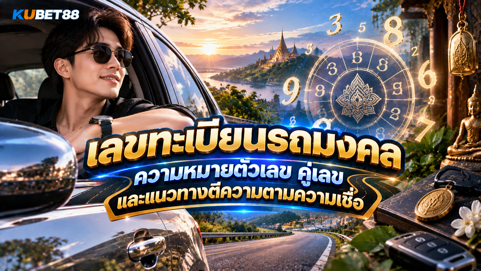 เลขทะเบียนรถมงคล ความหมายตัวเลข คู่เลข และแนวทางตีความตามความเชื่อ