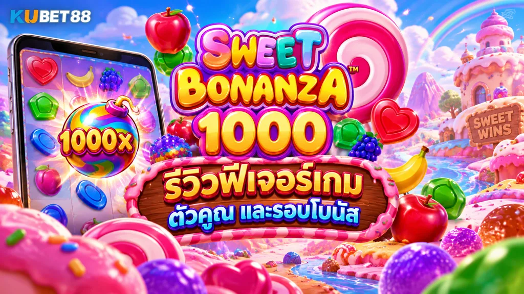 Sweet Bonanza 1000 รีวิวฟีเจอร์เกม ตัวคูณ และรอบโบนัส