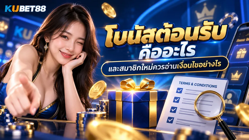 โบนัสต้อนรับ คืออะไร และสมาชิกใหม่ควรอ่านเงื่อนไขอย่างไร